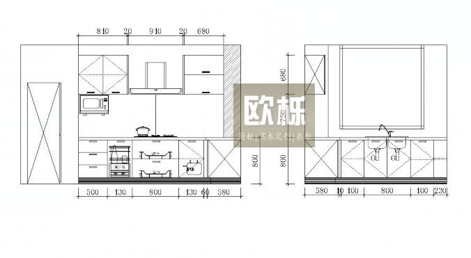 橱柜立面图