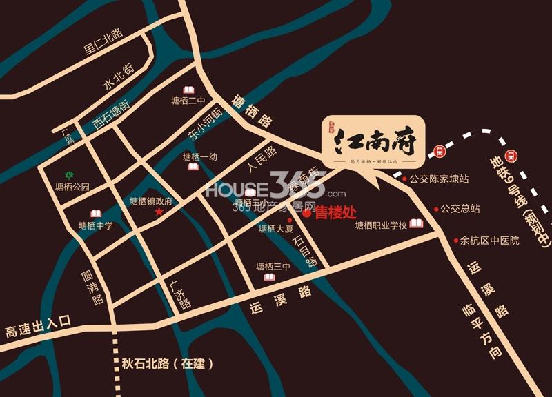 春风江南府项目交通区位图
