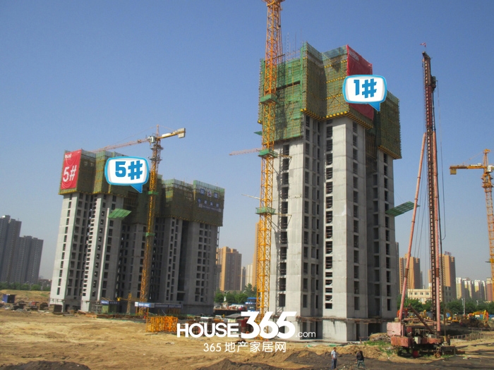 莱安城1、5#楼施工进度（2015.5.13）
