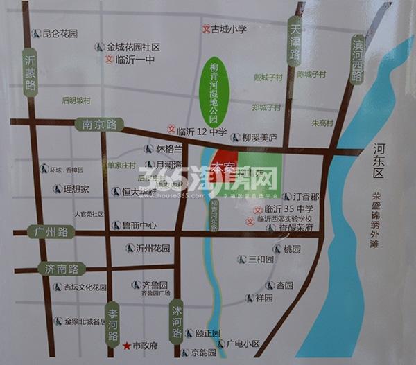 柳青河综合农贸市场交通图