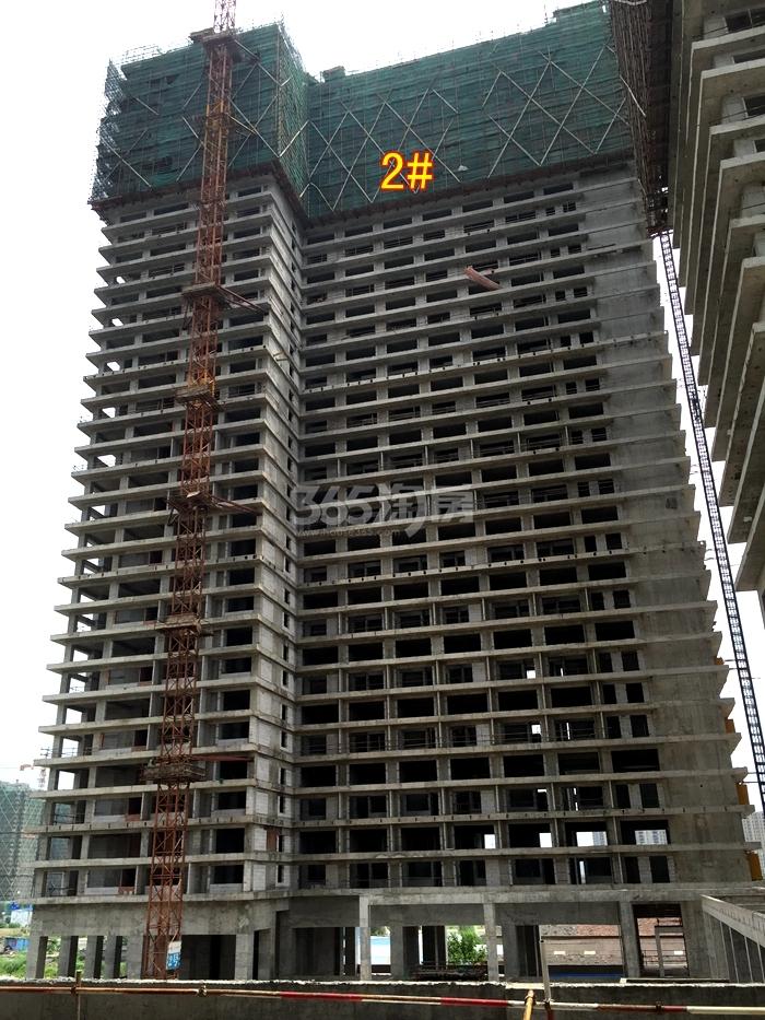 迪凯运河印象2号楼施工进度实景图 2015年6月摄 
