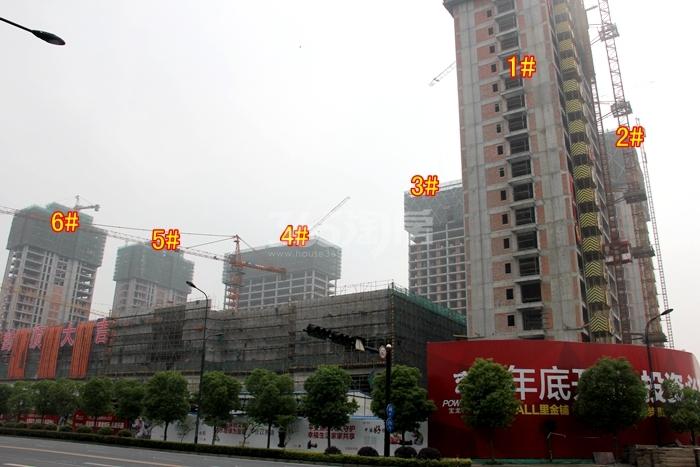萧山宝龙城市广场1—6号楼施工进度 2015年6月摄