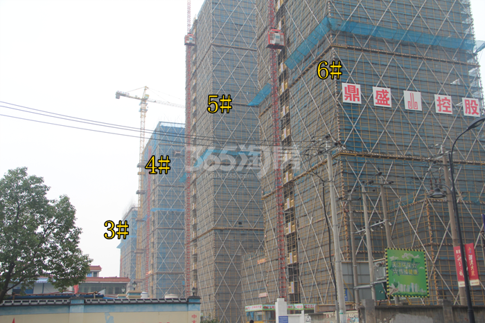 万宝城项目3—6号楼施工进程图（2015.11）