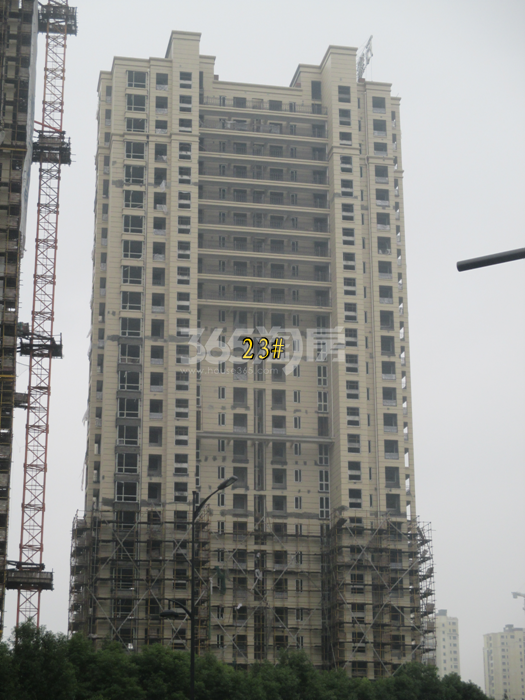 万泰城章项目23号楼施工进程图（2015.11）