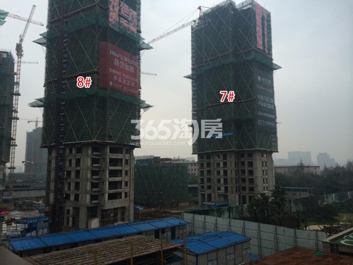 世茂天宸7、8号楼施工进度实景图 2016年1月摄