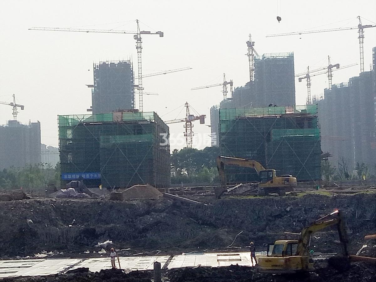 2017年6月初西房拱宸外滩工地现场实景