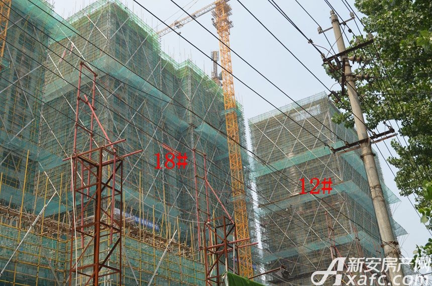 中国铁建青秀城12#、18#工程进度图（2017.10.1）