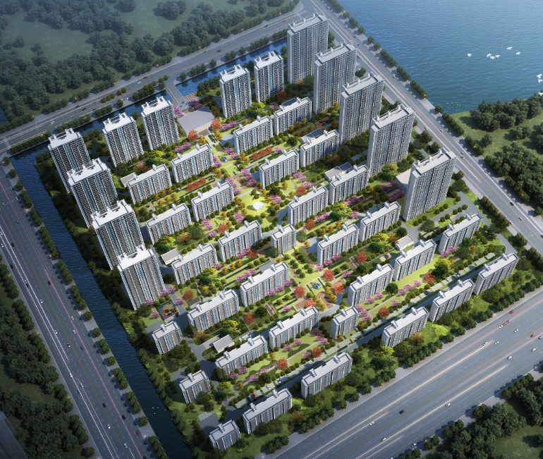 绿地理想城都会理想花园鸟瞰图